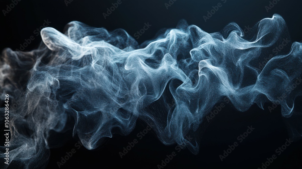 Poster smoke dispersion effect with generative ai