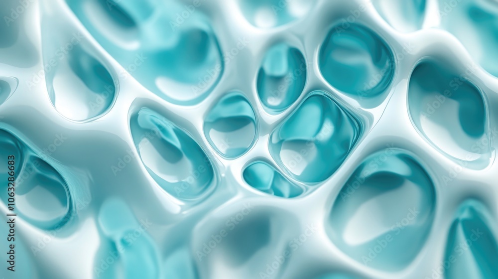 Poster a detailed view of a blue and white surface, ideal for adding text or design elements to