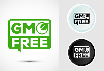 GMO Free Product Icon Design Illustration, Icon For Web and mobile application