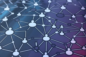  Network of people connecting with each other.