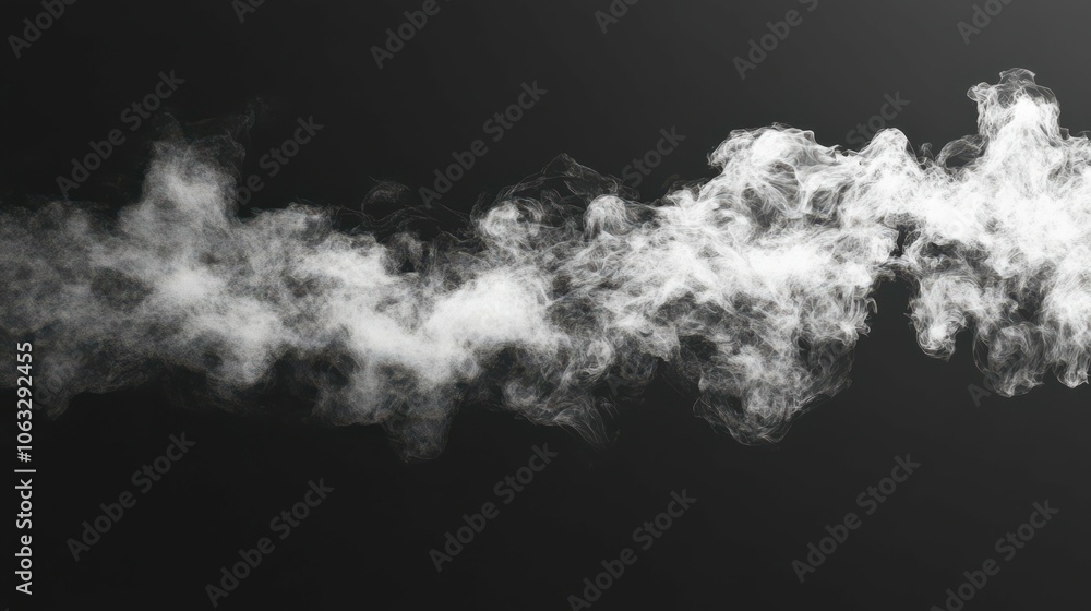 Poster smoke, fog and pattern of vapor or mist with texture for abstract background, art or design. clouds,