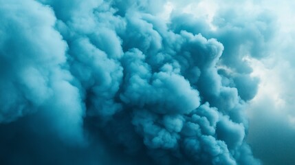Dramatic billowing clouds in a vibrant, moody sky, evoking a sense of awe and wonder.