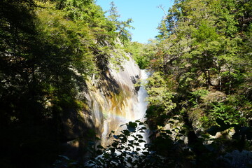 Waterfall and Autumn Landscape of Shosenkyo Gorge in Yamanashi, Japan - 日本 山梨県 昇仙峡...