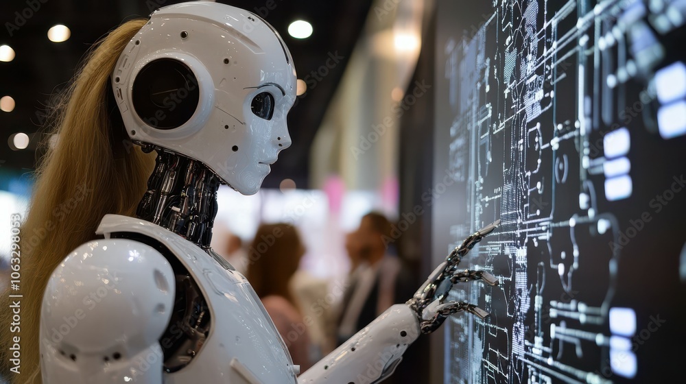 Poster tech startup leader using convention as platform to offer latest ai services