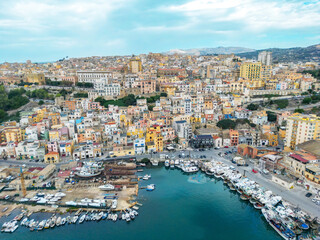 Obraz premium Scenic Drone View of Sciacca, Sicily