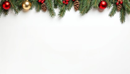 Decorate Your Home with Festive Holiday Ornaments and Evergreen Branches for a Joyful Christmas Celebration