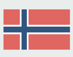 Fototapeta premium Norway flag vector illustration