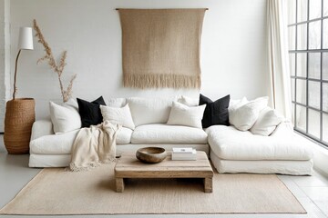 minimalist light living room interior design