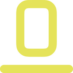 Objects align bottom icon logo design