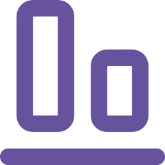 Objects align bottom icon logo design