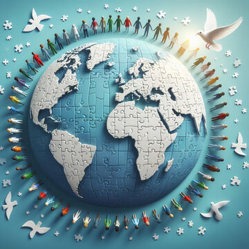 Representaci&oacute;n grafica de la paz mundial