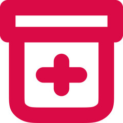 Fototapeta premium Prescription Bottle Medical icon logo design