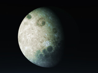 Der Mond, teilweise beleuchtet durch die Sonne © Michael Rosskothen