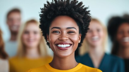 Diverse group of people laughing and smiling together in a friendly community gathering showcasing the joy and togetherness of a vibrant and inclusive community