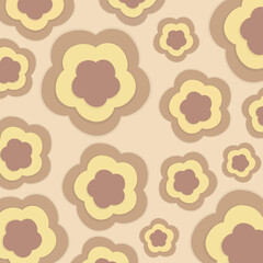 seamless background with flowers