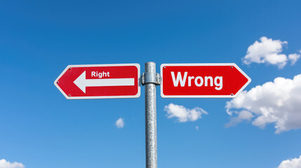 Explore the dilemma of making choices between right and wrong in everyday life