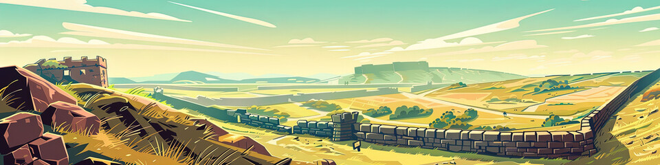 Timeless Hadrian's Wall: A Geometric Journey