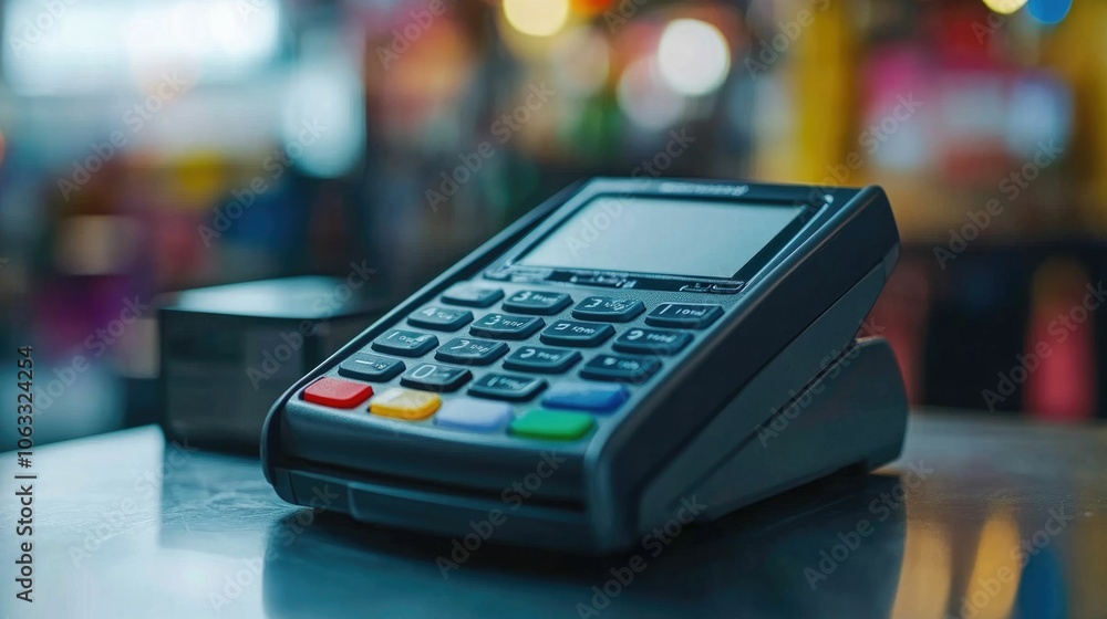 Poster credit card payments being processed on a point of sale pos system with financial reports and charts