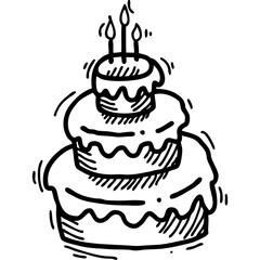 Happy irthday single vector icon