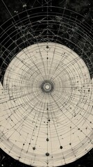 infinity concept featuring a abstract schematic line pattern illustration 