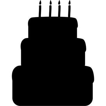 recommend clip art: Happy irthday single vector icon