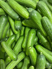fresh cucumbers background