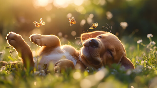 The Playful Life of a Redbone Coonhound Puppy in a Sunny Backyard Full of Adventure and Laughter