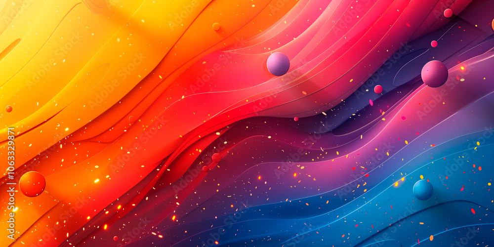 Wall mural abstract neon technology art futuristic background energy wave shape lines. place for text graphics 
