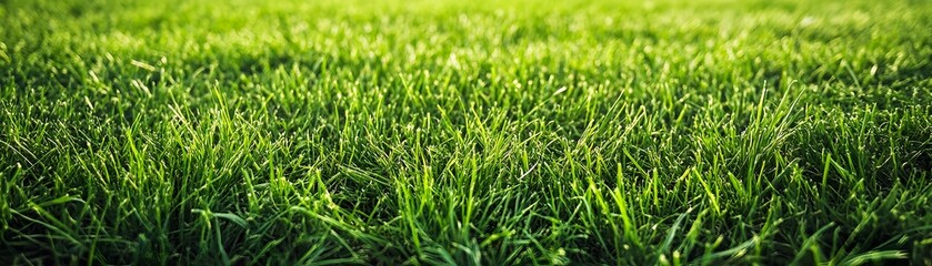 Fototapeta premium Lush Green Grass Blades Close Up