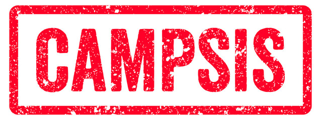 Campsis Stamp Transparent Seal, Red Grunge Campsis Flower Word Typography Rubber Stamp Seal Signboard Text Effect