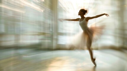 A gentle blur captures the beauty and grace of ballet in a way that words cannot.