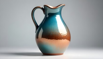 Beautiful pottery isolated on white background