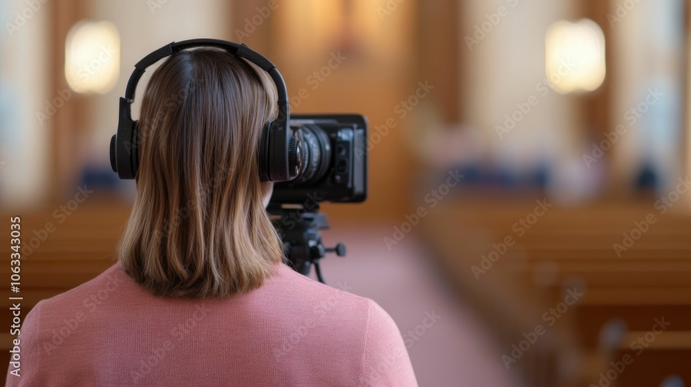 Aufkleber captivating virtual worship service featuring live testimonials from members of the congregation bro