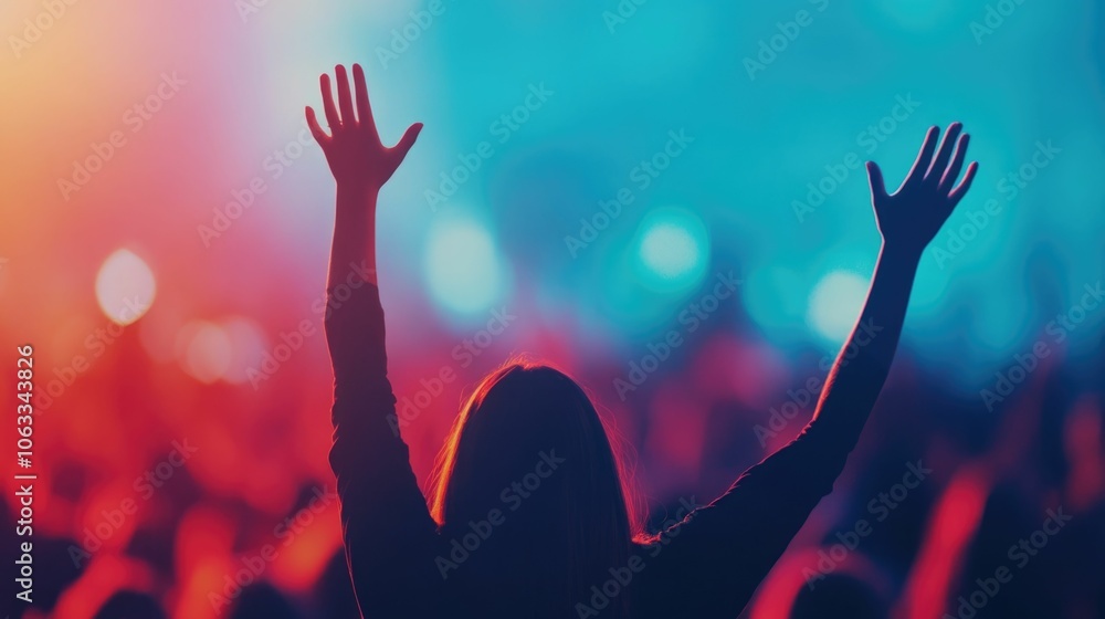Aufkleber diverse families from around the world tuning into a live worship service forming a global digital c