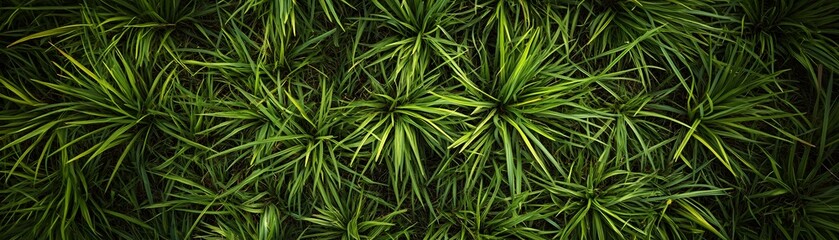 A Close-Up View of Lush Green Grass Blades