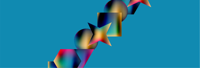 Fluid color geometric shapes abstract background. Vector Illustration For Wallpaper, Banner, Background, Card, Book Illustration, landing page