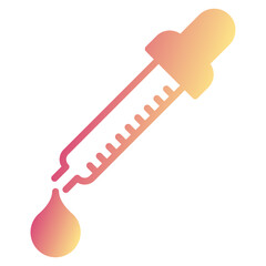 dropper  icon, gradient vector illustration