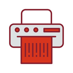 Barcode Printing Vector Icon