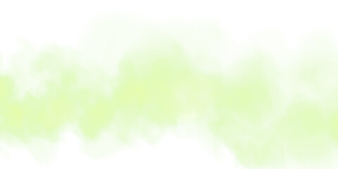 Obraz premium Bright Green Smoke Cloud Illustration. Fantastic green smoke. Magic smoke. Smog cloud on podium or stage. Fog vapor over ground or water surface, magic haze. PNG.
