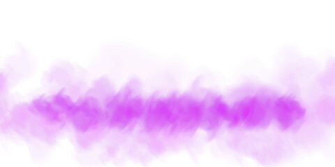 Bright Purple Smoke Cloud Illustration. Fantastic purple smoke. Magic smoke. Smog cloud on podium or stage. Fog vapor over ground or water surface, magic haze. PNG.