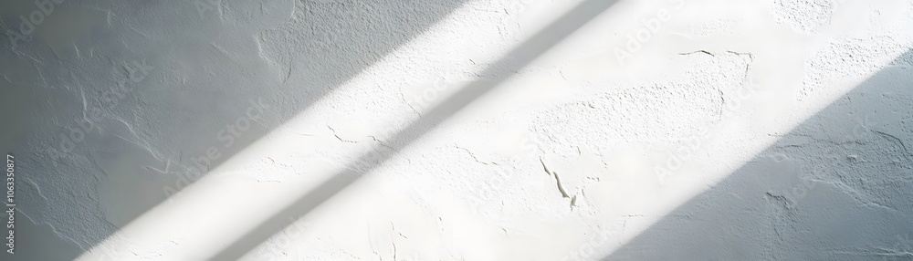 Poster white wall with diagonal light and shadow patterns
