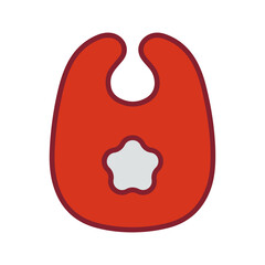 Cute Bibs Vector Icon