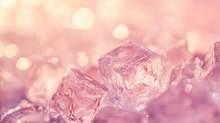  Floating Ice Cubes on Background