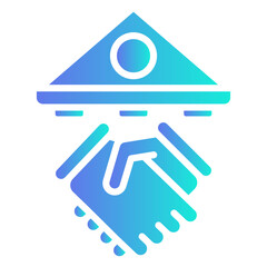 loan  icon, gradient vector illustration