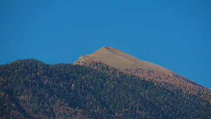 Naklejka premium Peaks in the Valtellina mountains of Italy