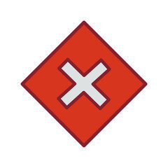 Fototapeta premium Multiplication Sign Vector Icon