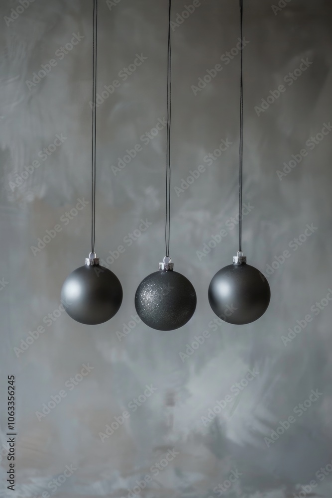 Poster a cluster of decorative items suspended from above, adding visual interest to a room or space