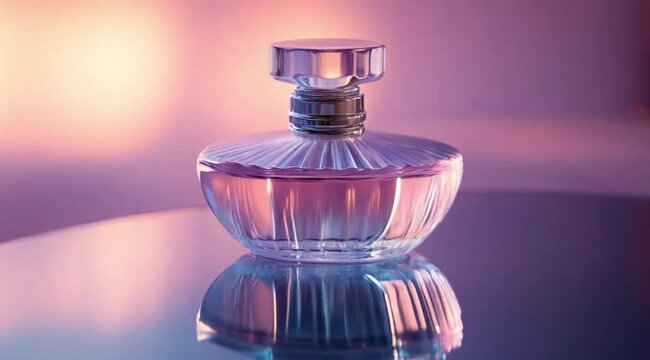 Close up shot of perfume bottle, Camera slow motion with different angles