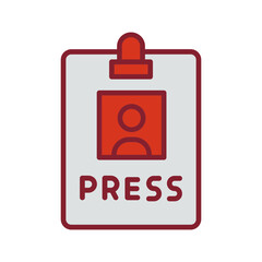 Press Pass Vector Icon