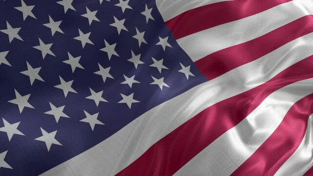 USA flag Seamless United States of America english language students immigration Looping 3d animation